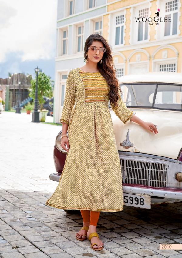 Wooglee Verona Fancy Wear Rayon Designer Kurti Collection